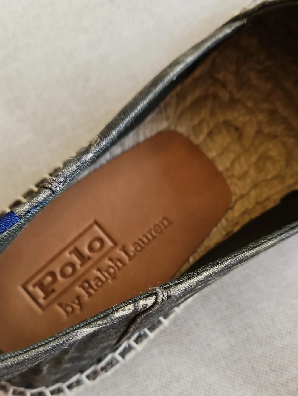 POLO Ralph Lauren Barron Espadrille Slip-on Shoes Dark Green Men's 11